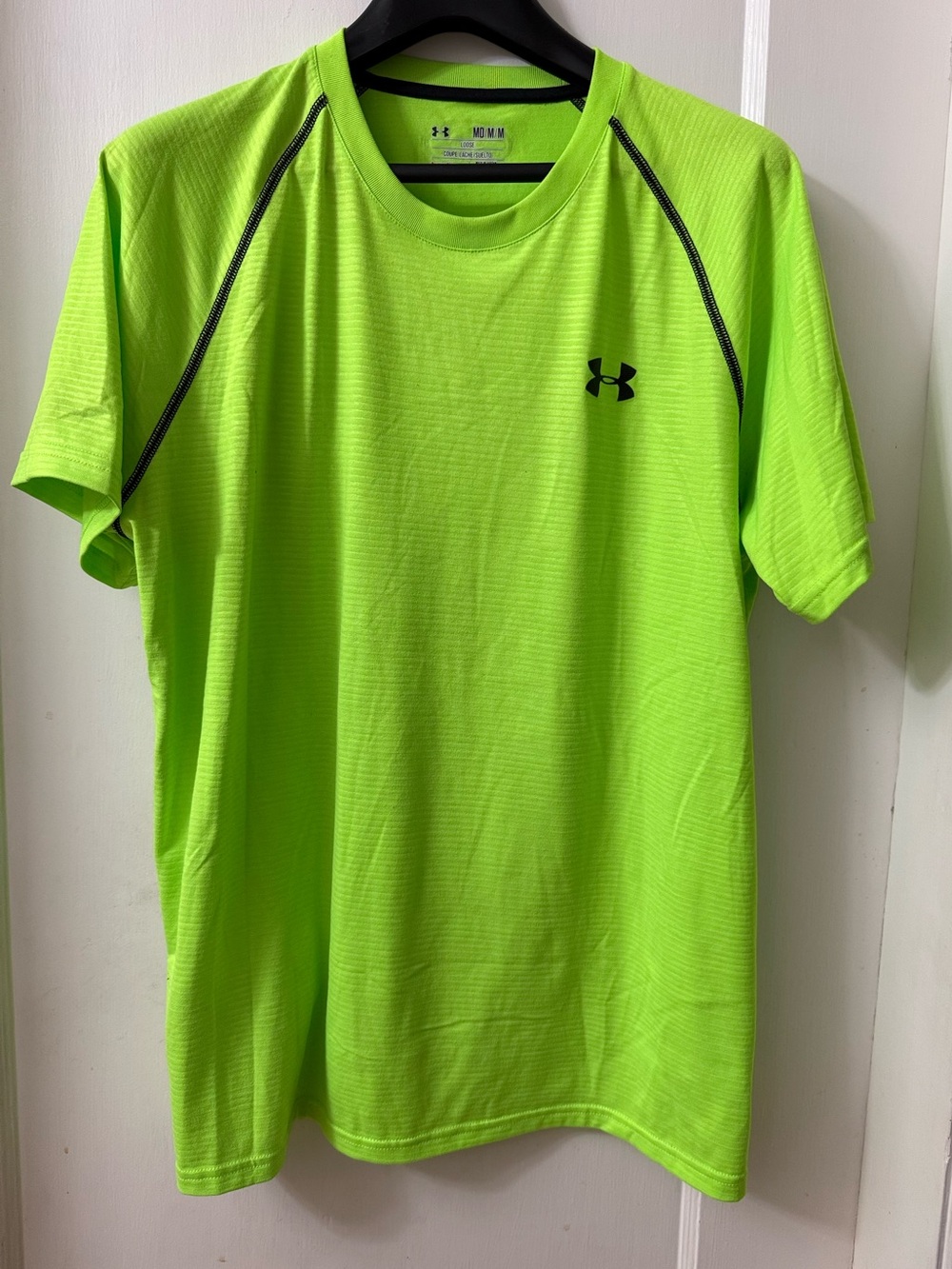 UNDER ARMOUR HEAT GEAR BRIGHT GREEN SHORT SLEEVE SHIRT